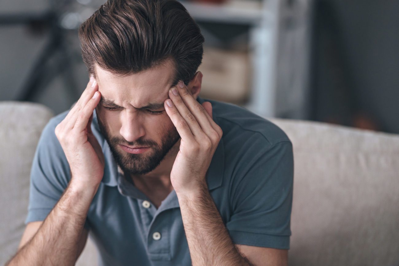 man with headache marrero la tmj treatment