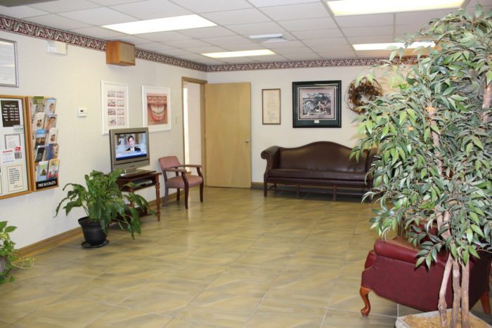waiting room at barataria dental